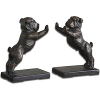 Bulldogs Bookends, Set of 2