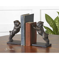 Bulldogs Bookends, Set of 2