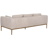 Burr Leather Sofa, Bali Bone