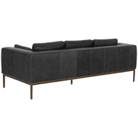 Burr Leather Sofa, Serbia Black