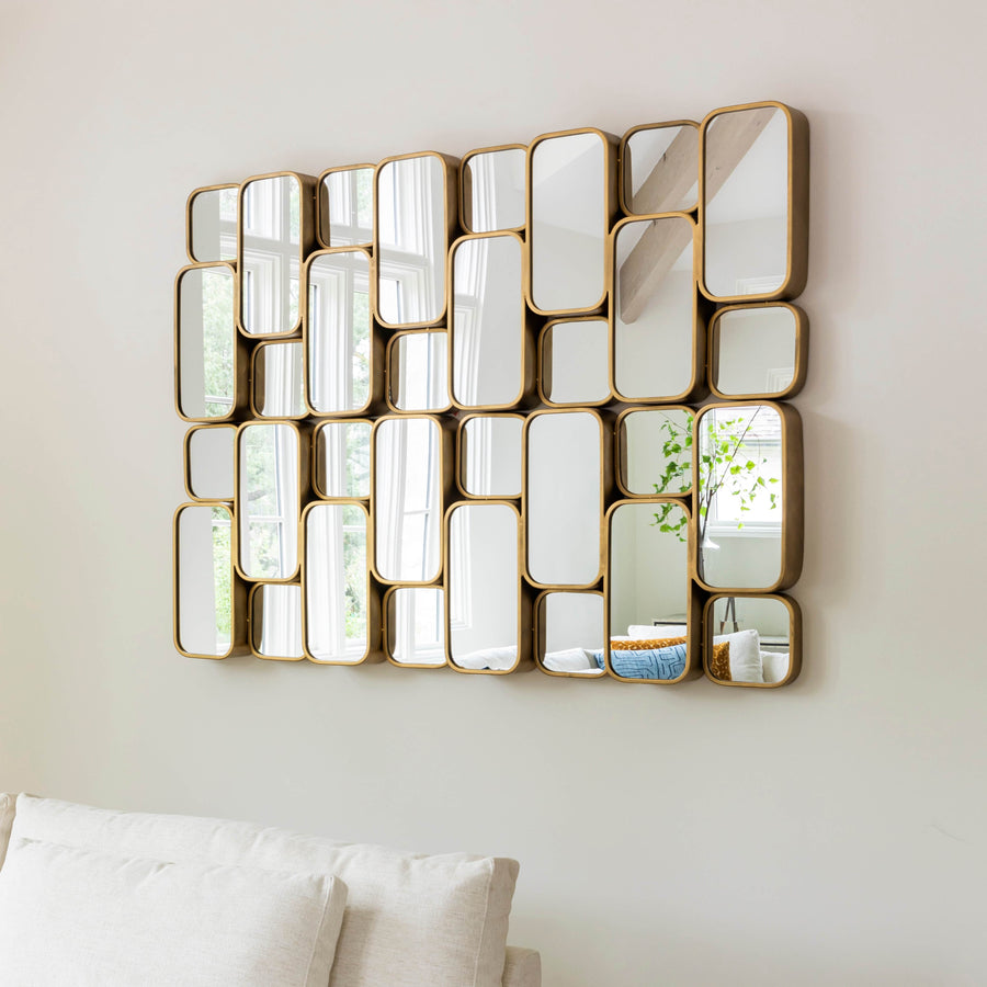 Canute Mirror, Antique Gold