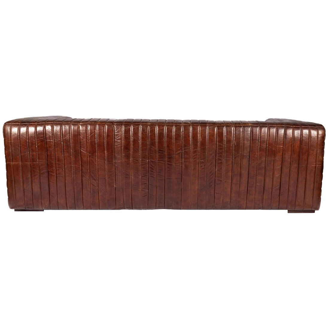 Castle Leather Sofa, Dark Brown