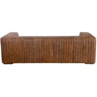 Castle Leather Sofa, Light Brown