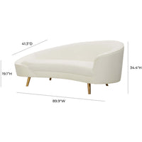 Cleopatra Sofa, Cream