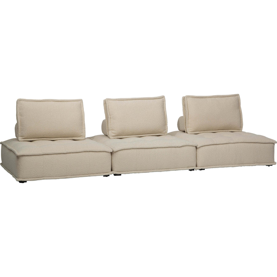 Element II Club Modular Sofa, Ivory Boucle