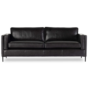 Emery Leather Sofa, Sonoma Black