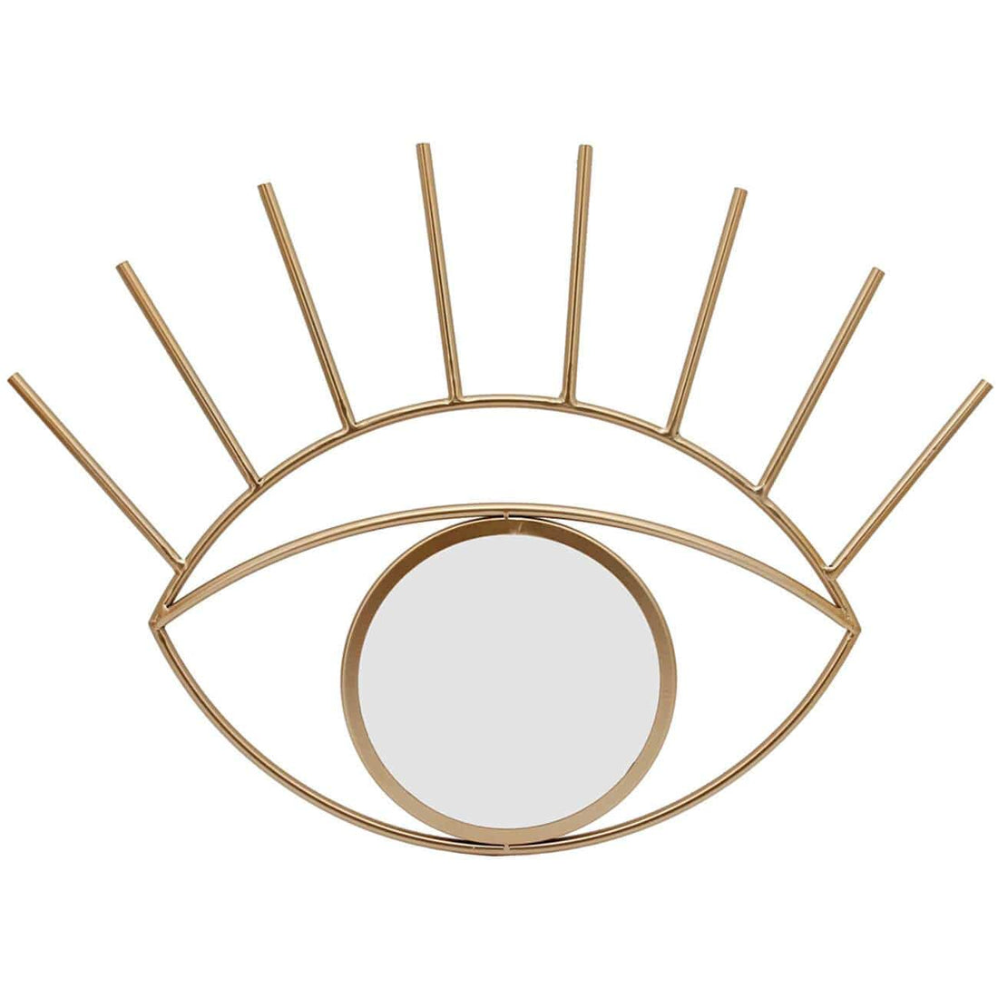 Eye 23" Wall Decor with Mirror, Gold