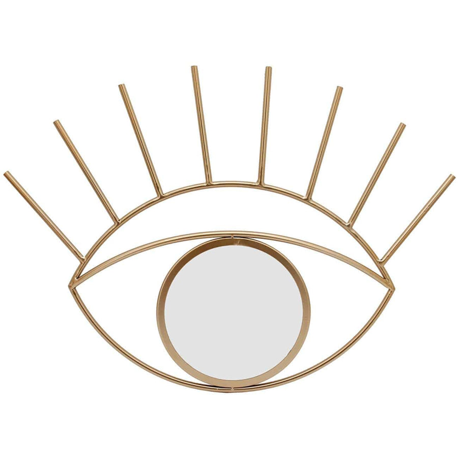 Eye 23" Wall Decor with Mirror, Gold
