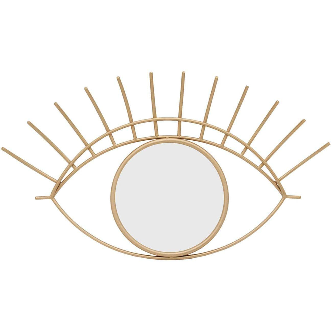 Eye 32" Wall Decor with Mirror, Gold