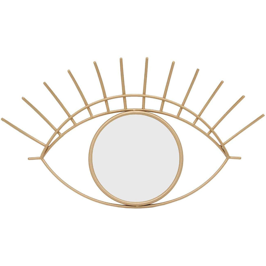 Eye 32" Wall Decor with Mirror, Gold
