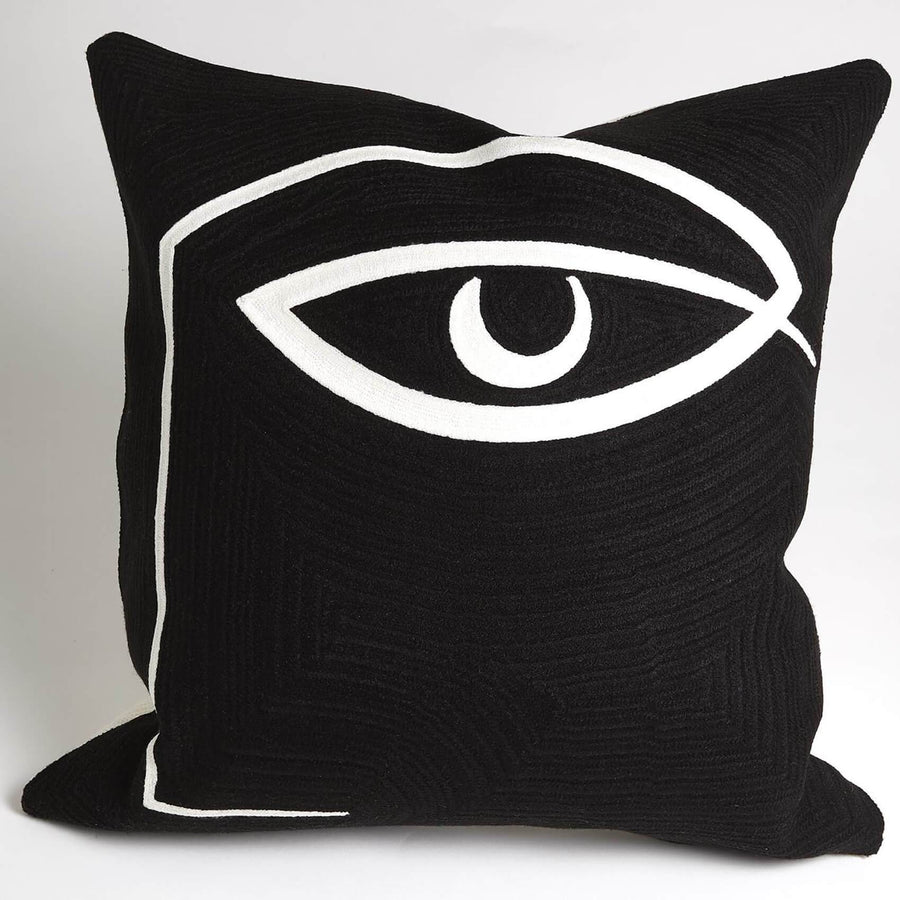 Horus PIllow, Black and White Reversible