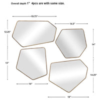 Linneah Mirrors, Set of 4