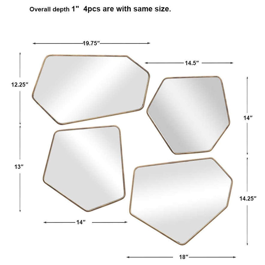 Linneah Mirrors, Set of 4