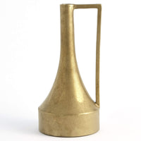 Long Neck Handle Vase, Gold