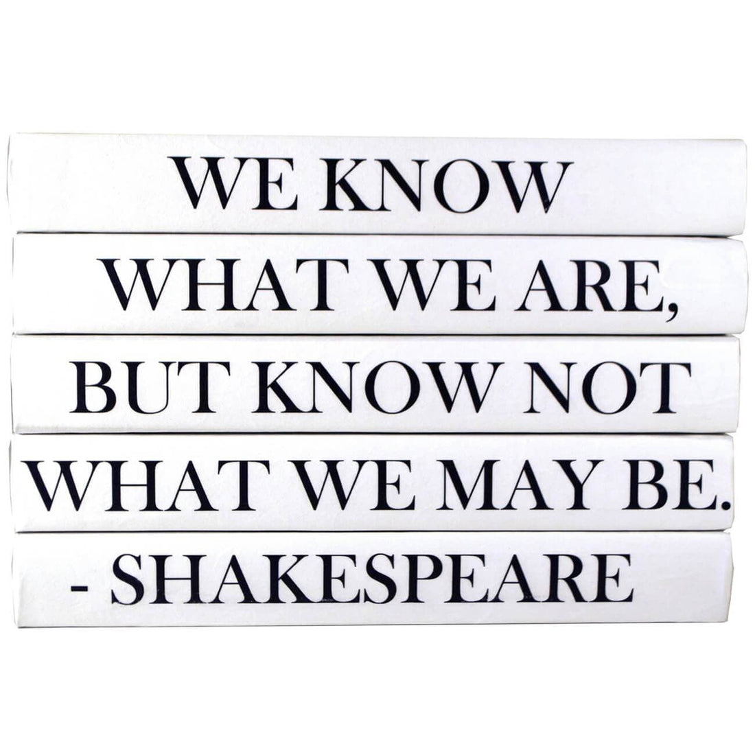 Stack of Books, We Know What We Are