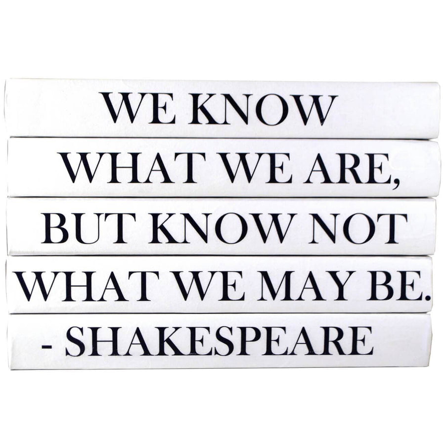 Stack of Books, We Know What We Are