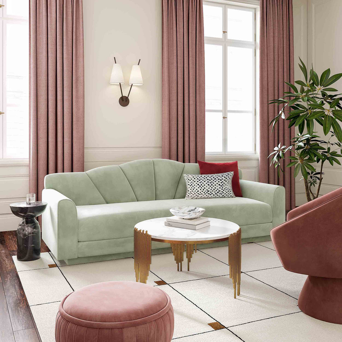 Bianca Sofa, Moss Green