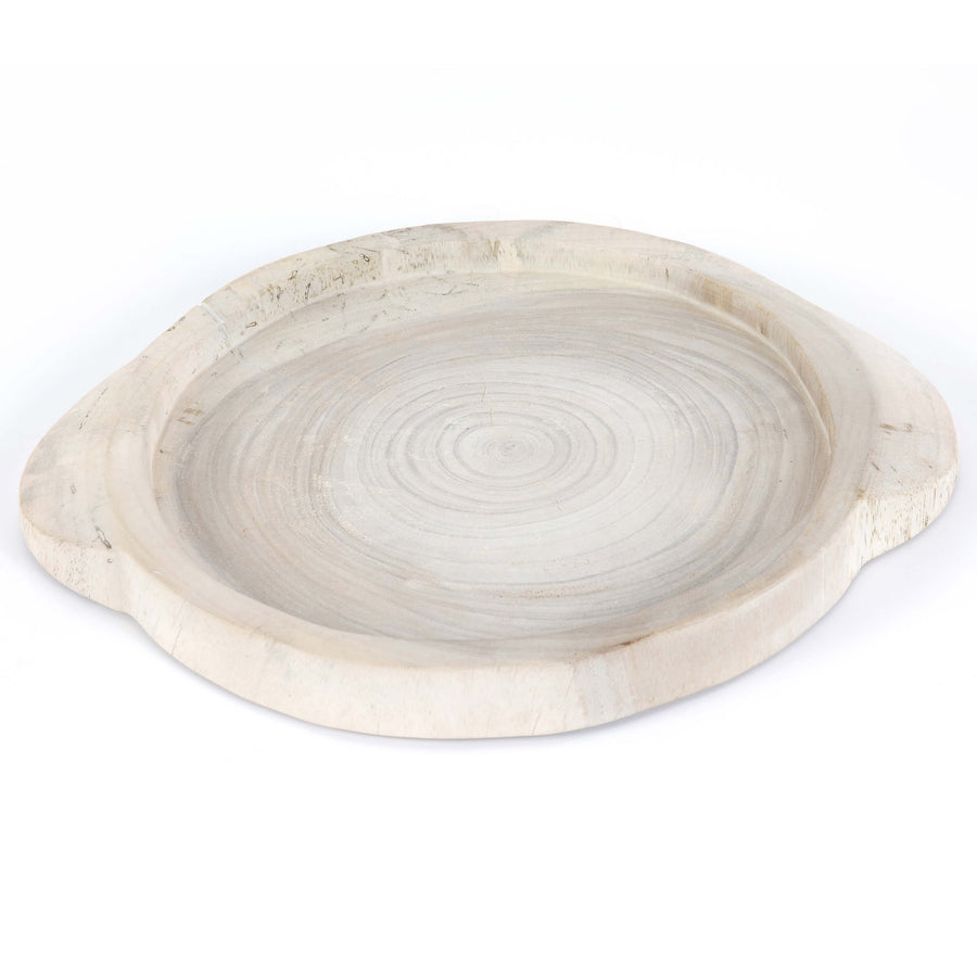 Tadeo Round Tray, Ivory