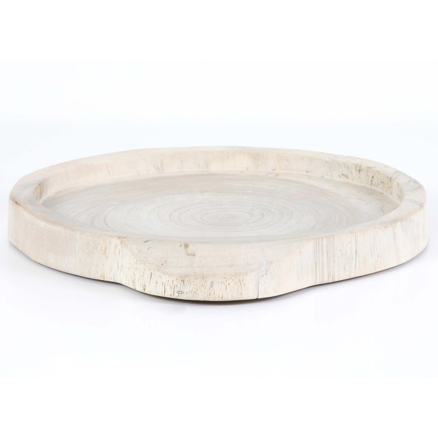 Tadeo Round Tray, Ivory