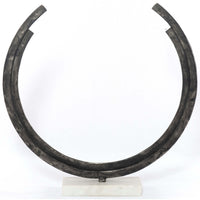 Balceta Circular Sculpture, White Marble