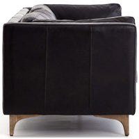 Beckwith Leather Sofa, Rider Black