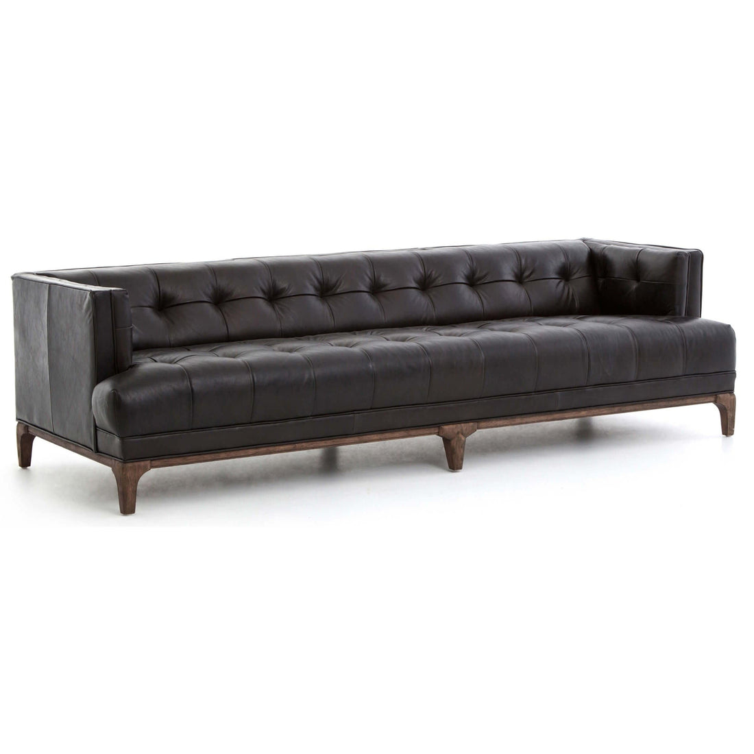Dylan Leather Sofa, Rider Black