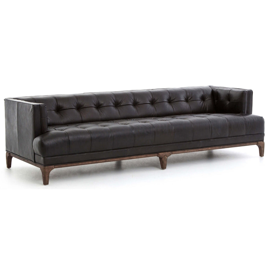 Dylan Leather Sofa, Rider Black