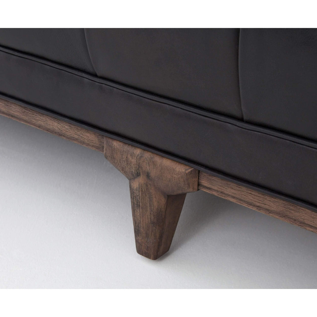 Dylan Leather Sofa, Rider Black