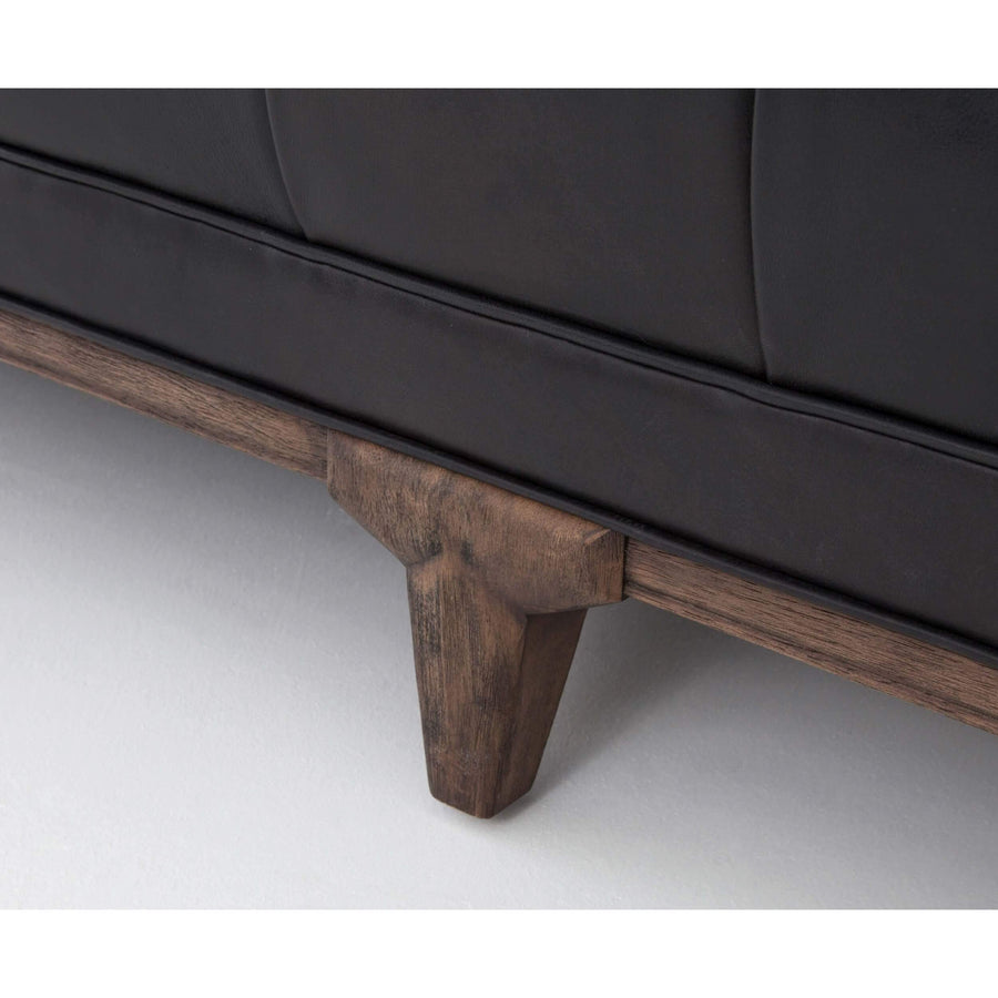 Dylan Leather Sofa, Rider Black