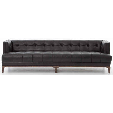 Dylan Leather Sofa, Rider Black