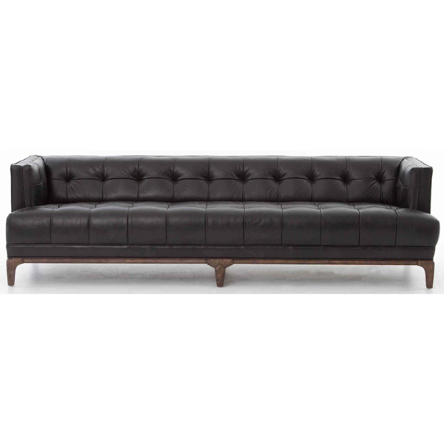Dylan Leather Sofa, Rider Black