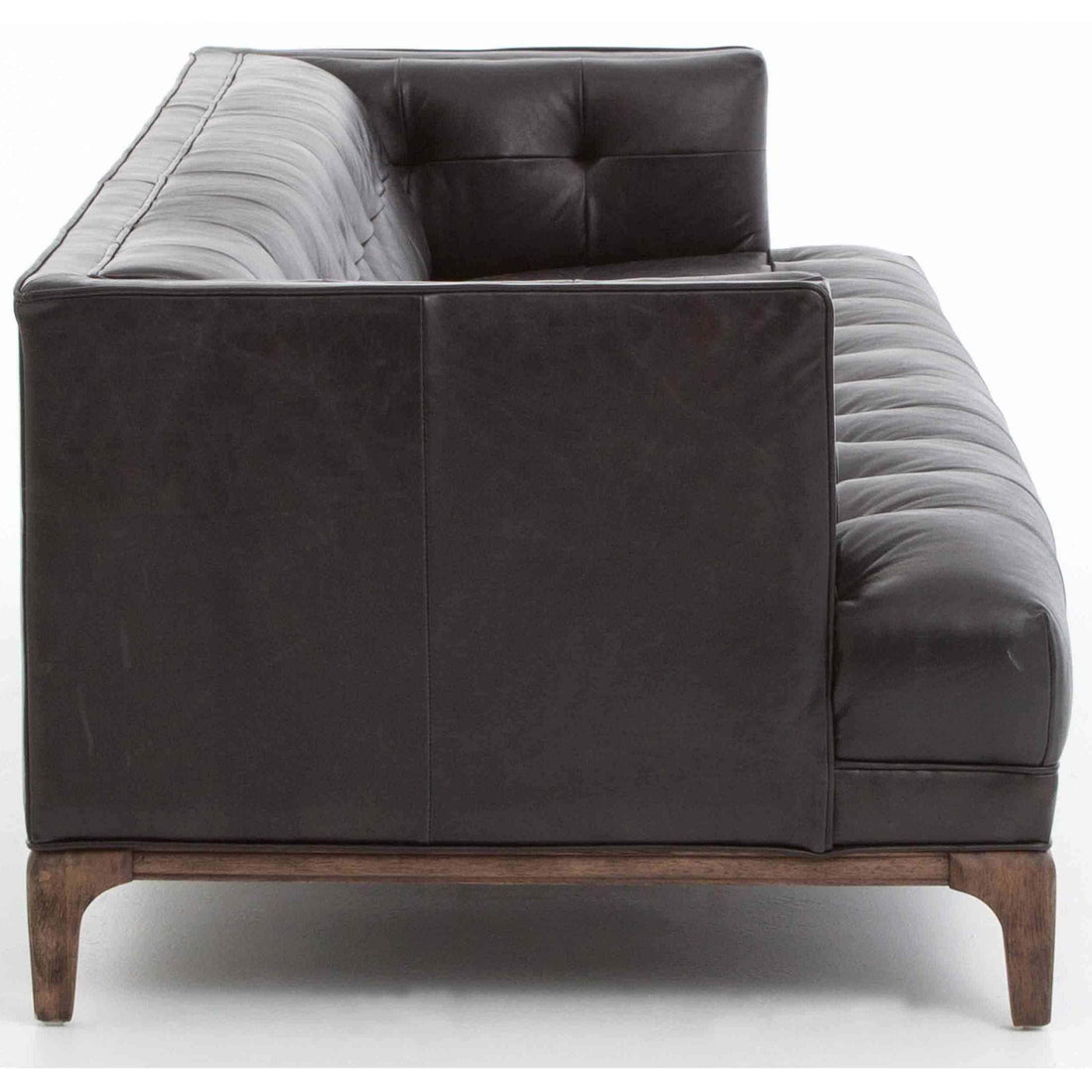 Dylan Leather Sofa, Rider Black