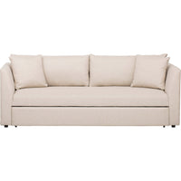 Dempsey Trundle Bed Sofa, Crevere Creme