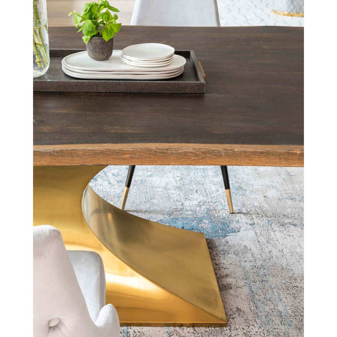 Rectangle Shagreen Tray, Ivory/Grey