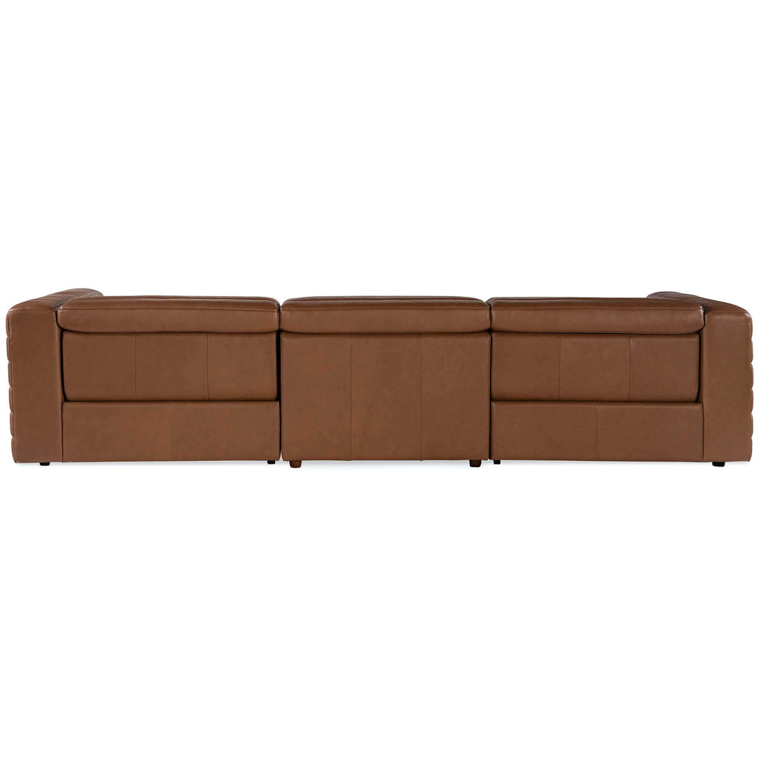 Chatelain Leather Power Sofa, Rangers Oiled Timber